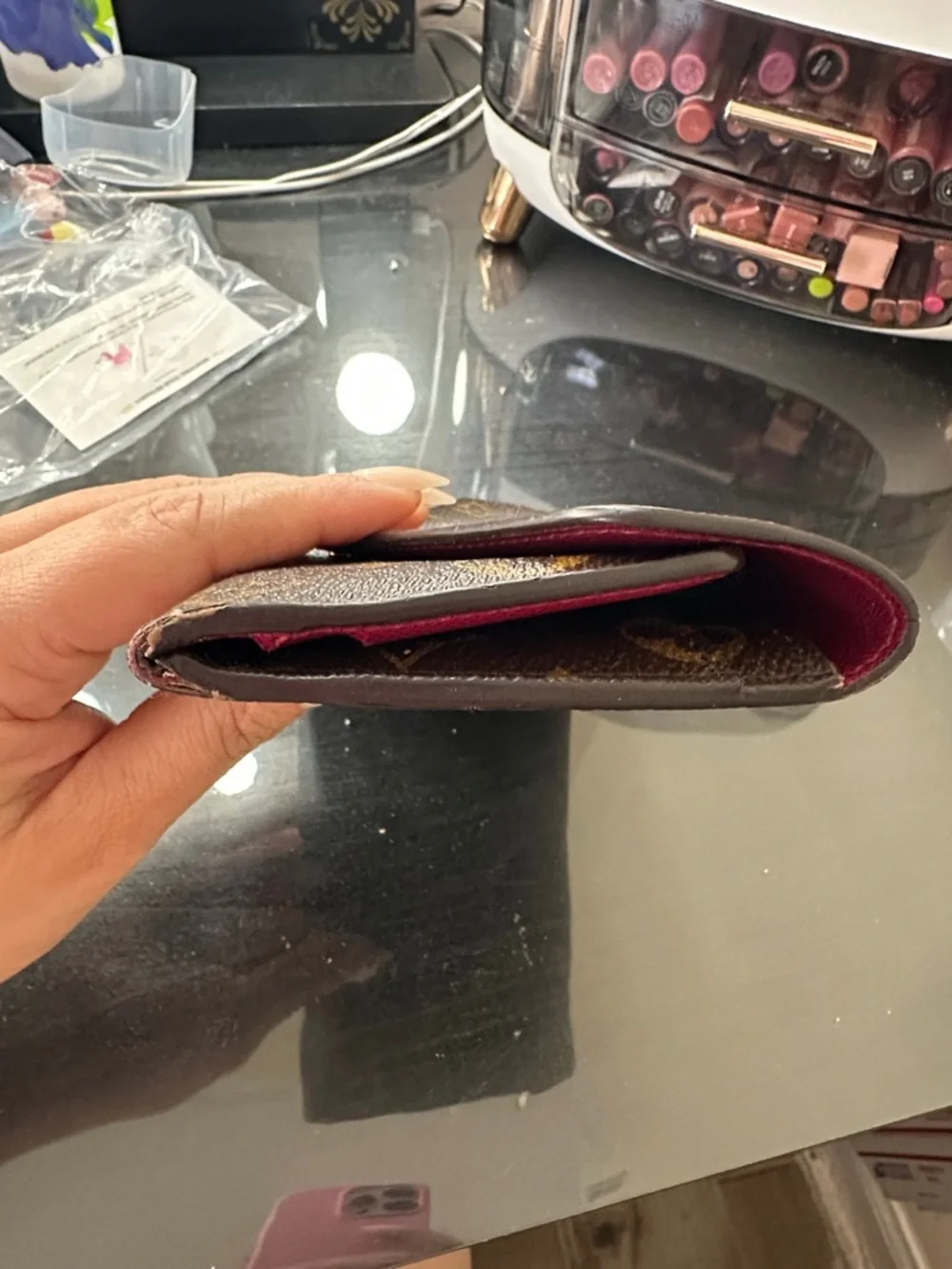 Louis Vuitton Brown and tan wallet